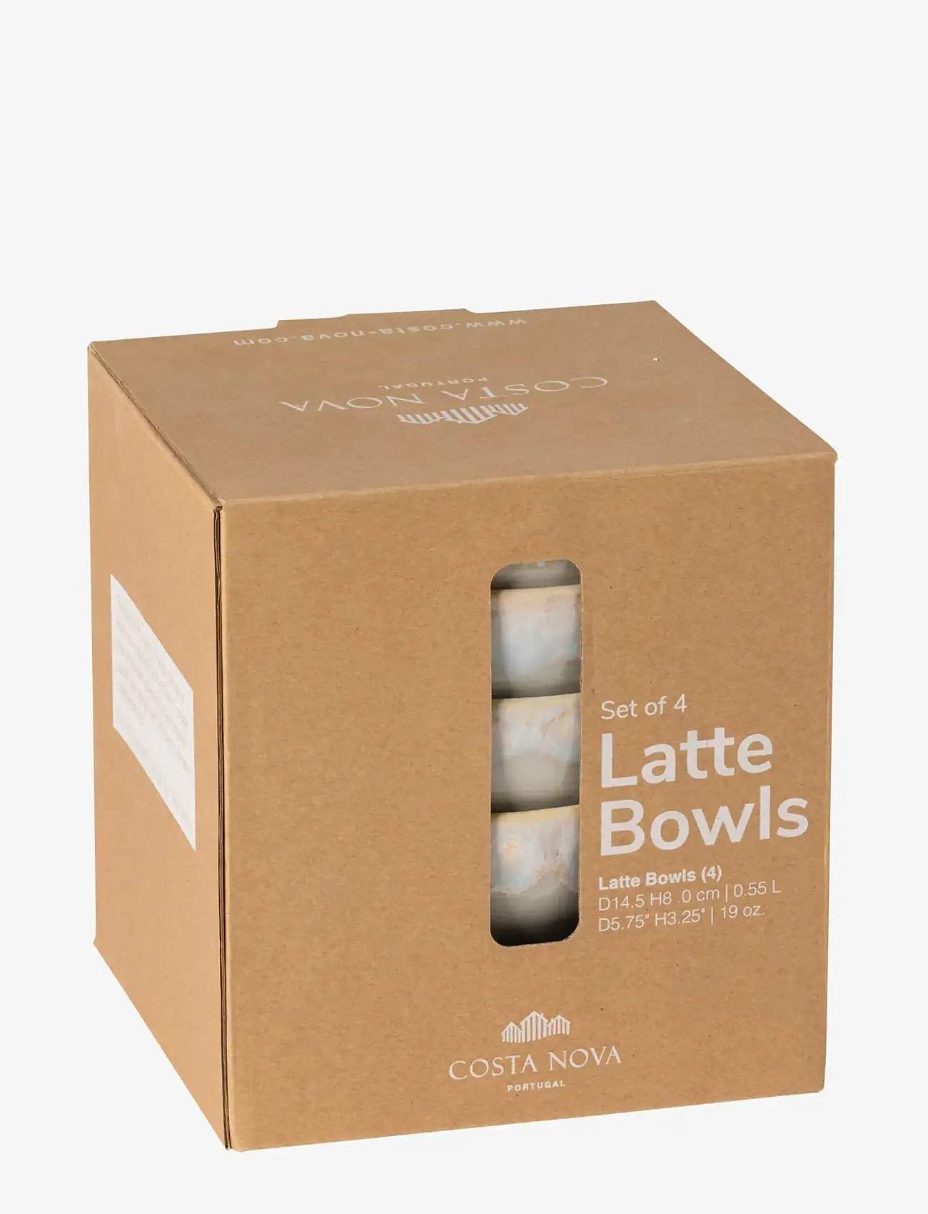 Costa Nova - Grespresso Latte-skål 4-p - morgenmadsskåle - grey - 1