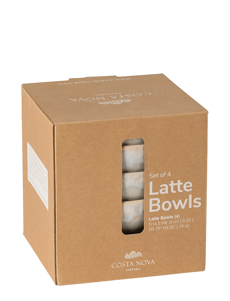 Costa Nova - Grespresso latte bowl 4-p - hommikusöögikausid - grey - 1