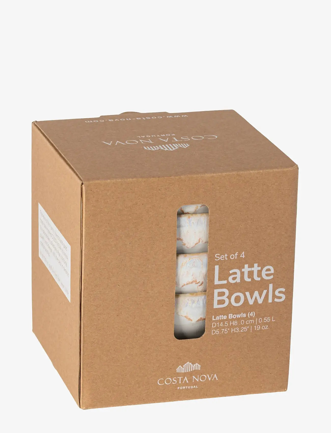 Costa Nova - Grespresso Latte-skål 4-p - morgenmadsskåle - white - 1