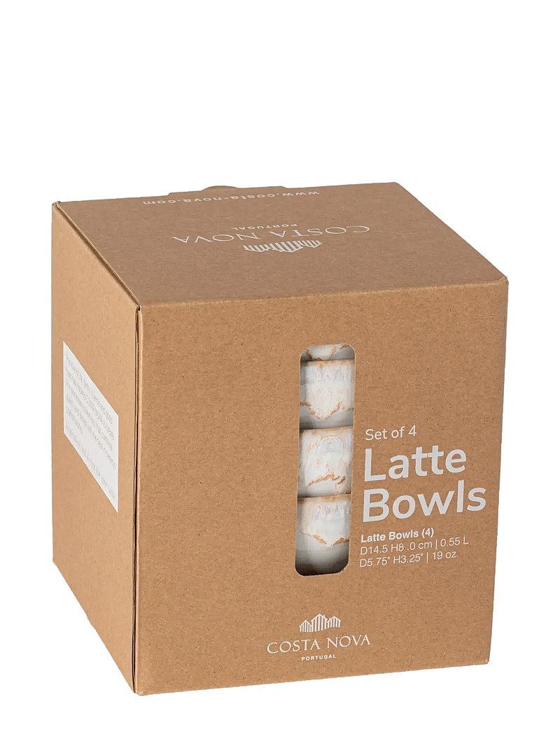 Costa Nova - Grespresso latte bowl 4-p - breakfast bowls - white - 2