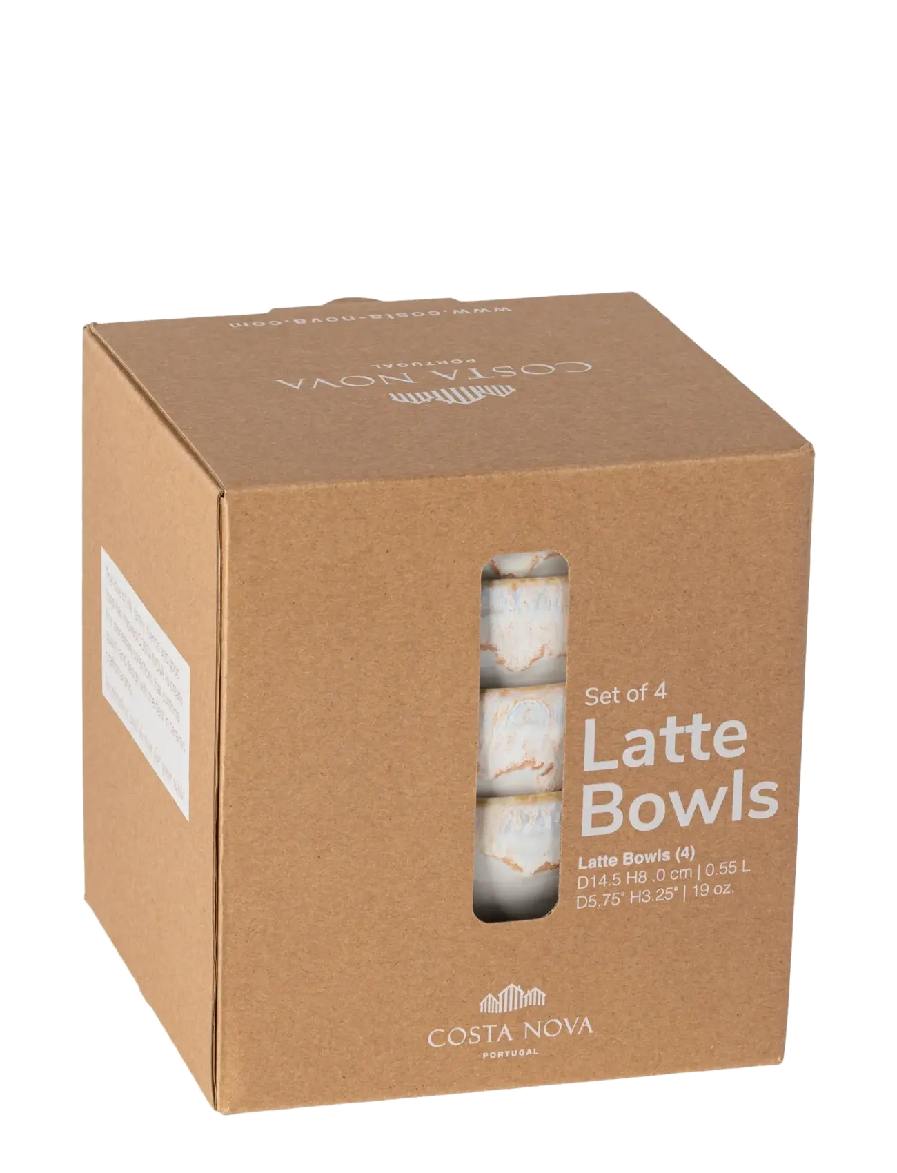 Costa Nova - Grespresso latte bowl 4-p - breakfast bowls - white - 2