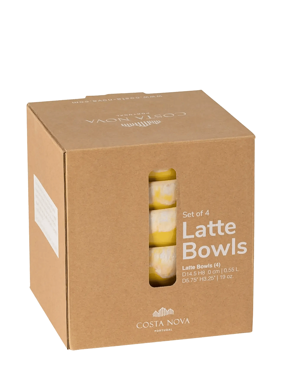 Costa Nova - Grespresso latte bowl 4-p - hommikusöögikausid - yellow - 2