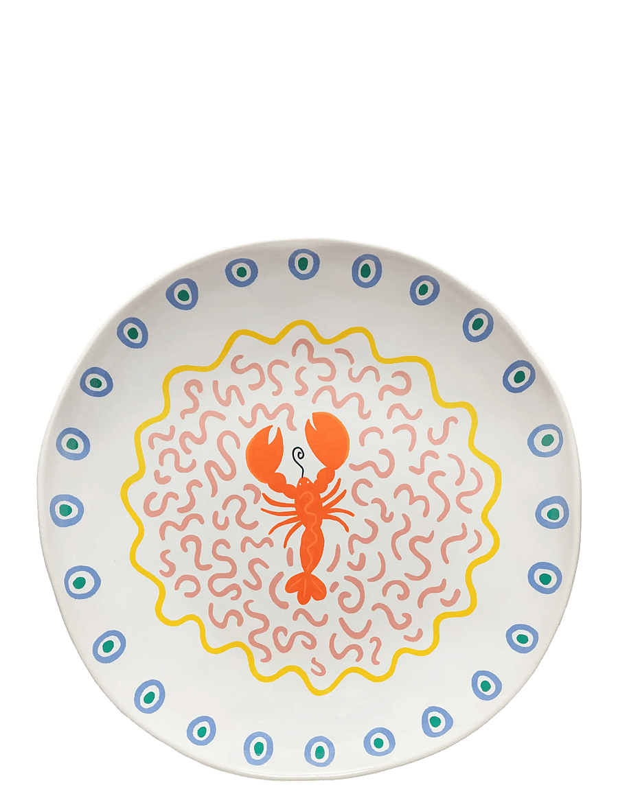 Costa Nova - Summer Bliss Serving Bowl Lobster - serveerimisnõud - multi - 1
