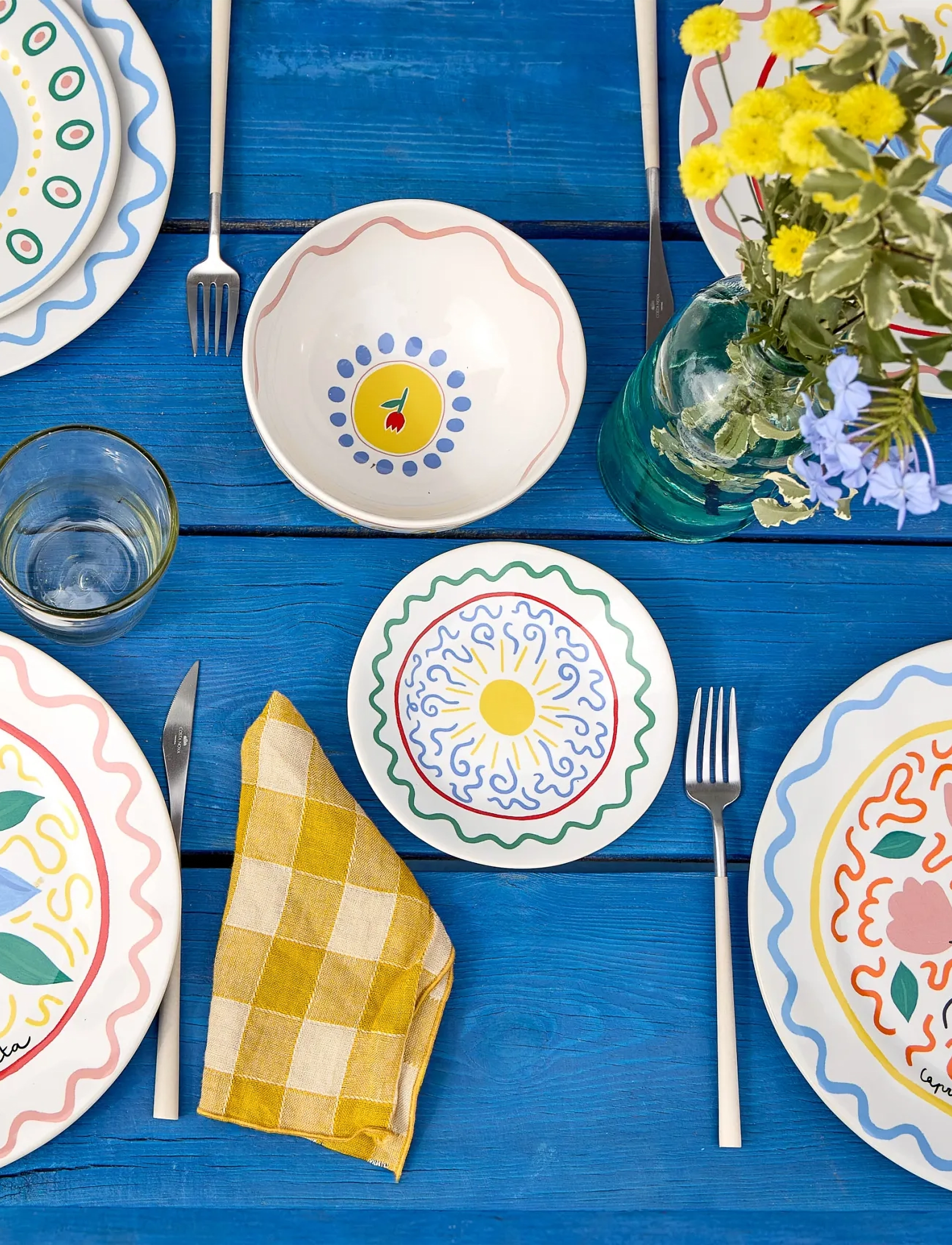 Costa Nova Summer Bliss Forretstallerken, Ø 17 cm, Plates, Mehrfarbig/gemustert - Small Homeware
