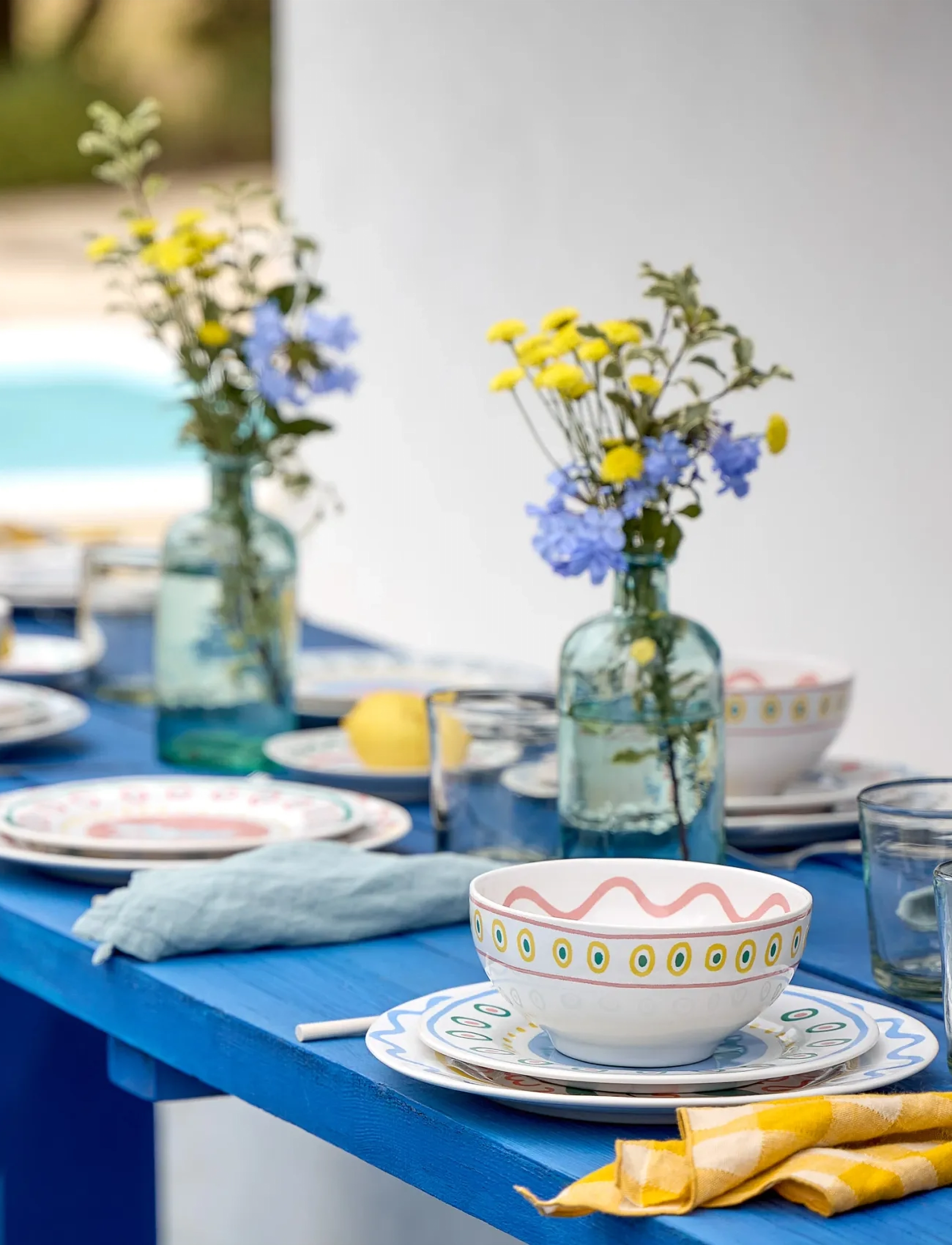 Costa Nova Summer Bliss Frokostskål, Ø 16.3 cm, Bowls, Mehrfarbig/gemustert - Breakfast Homeware