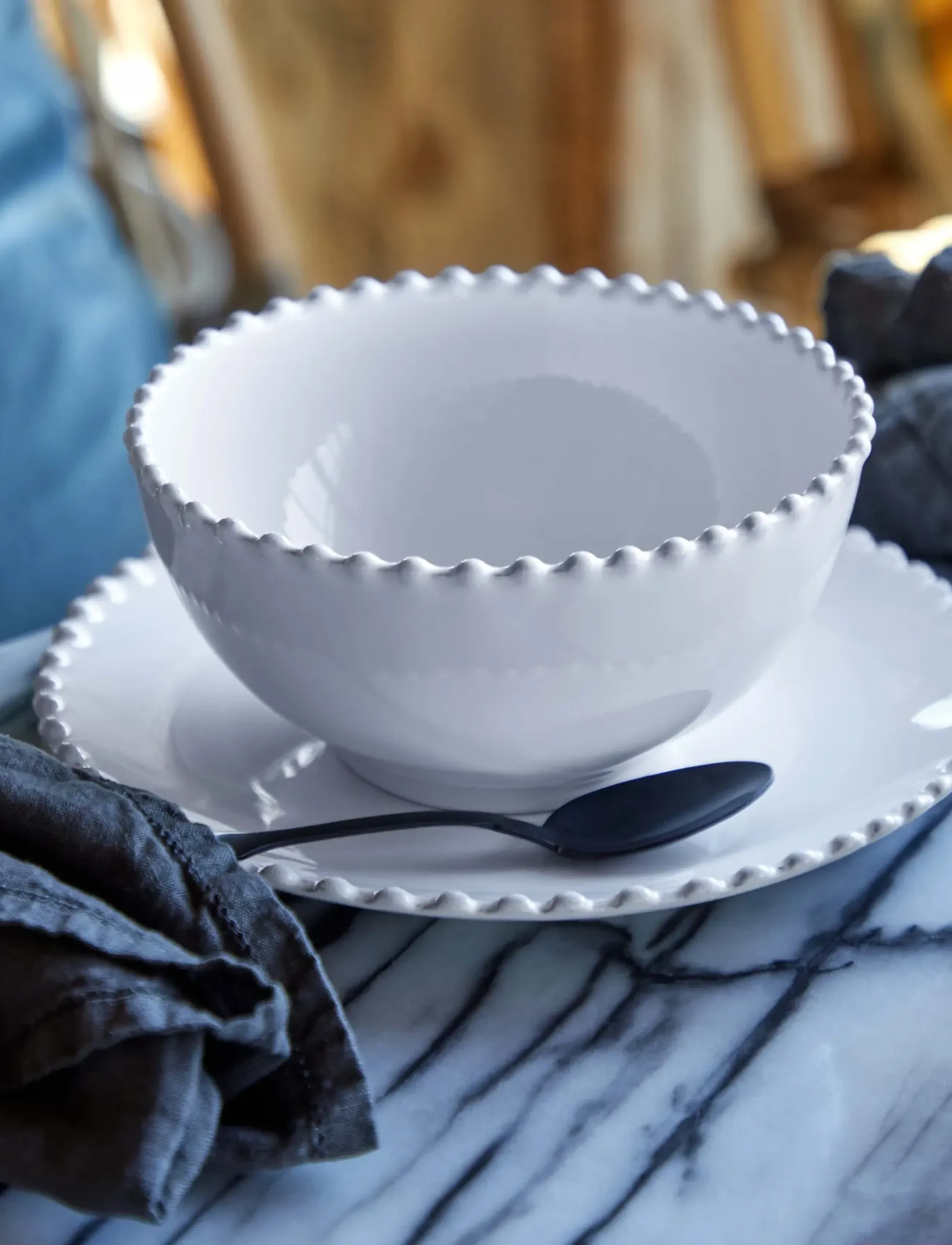 Costa Nova Pearl Flødeskål, One Size, White, Skåle > Morgenmadsskåle, Unisex