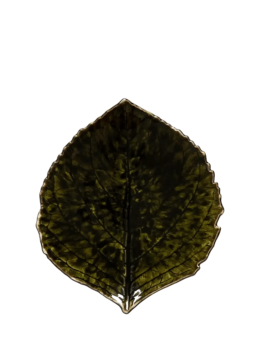 Costa Nova - Leaf plate Hydrangea S - frühstücksteller - dark green - 1
