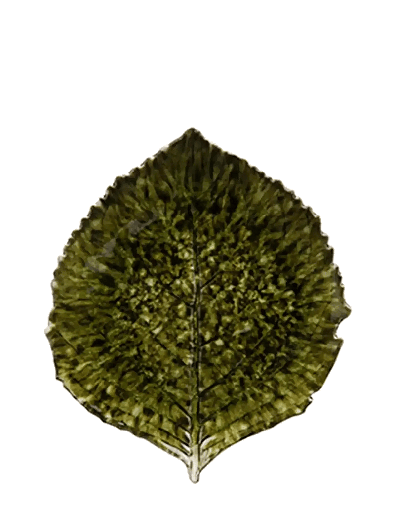Costa Nova - Leaf plate Hydrangea L - speiseteller - dark green - 0