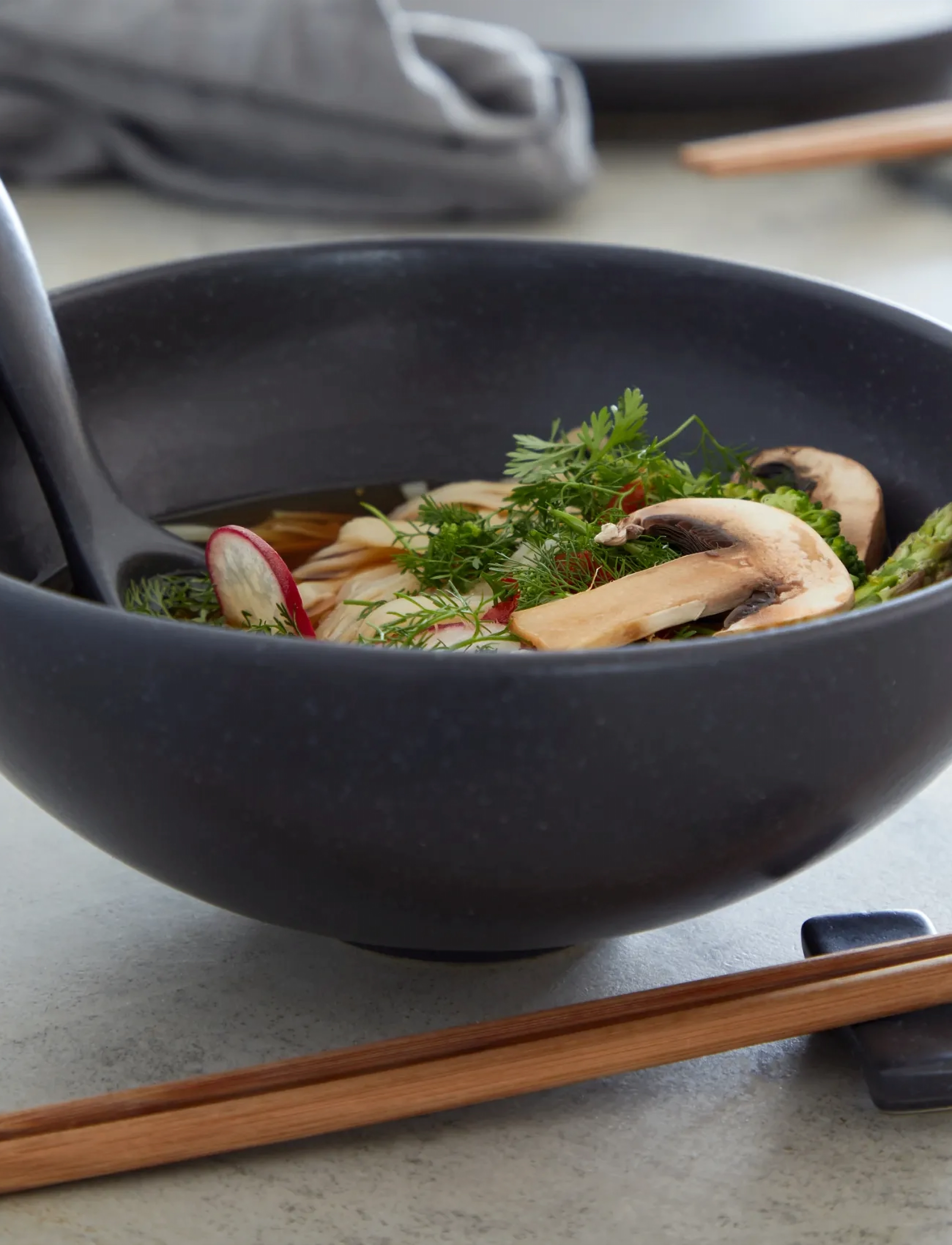 Costa Nova Ramen-Sæt, Ø 18.8 cm, Plates, Grau - Deep Homeware