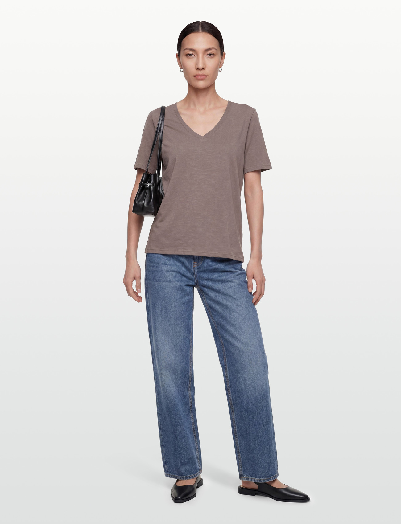 Coster Copenhagen Cc Heart Basic Regular V-Neck T-Shi - Pink - XS 2
