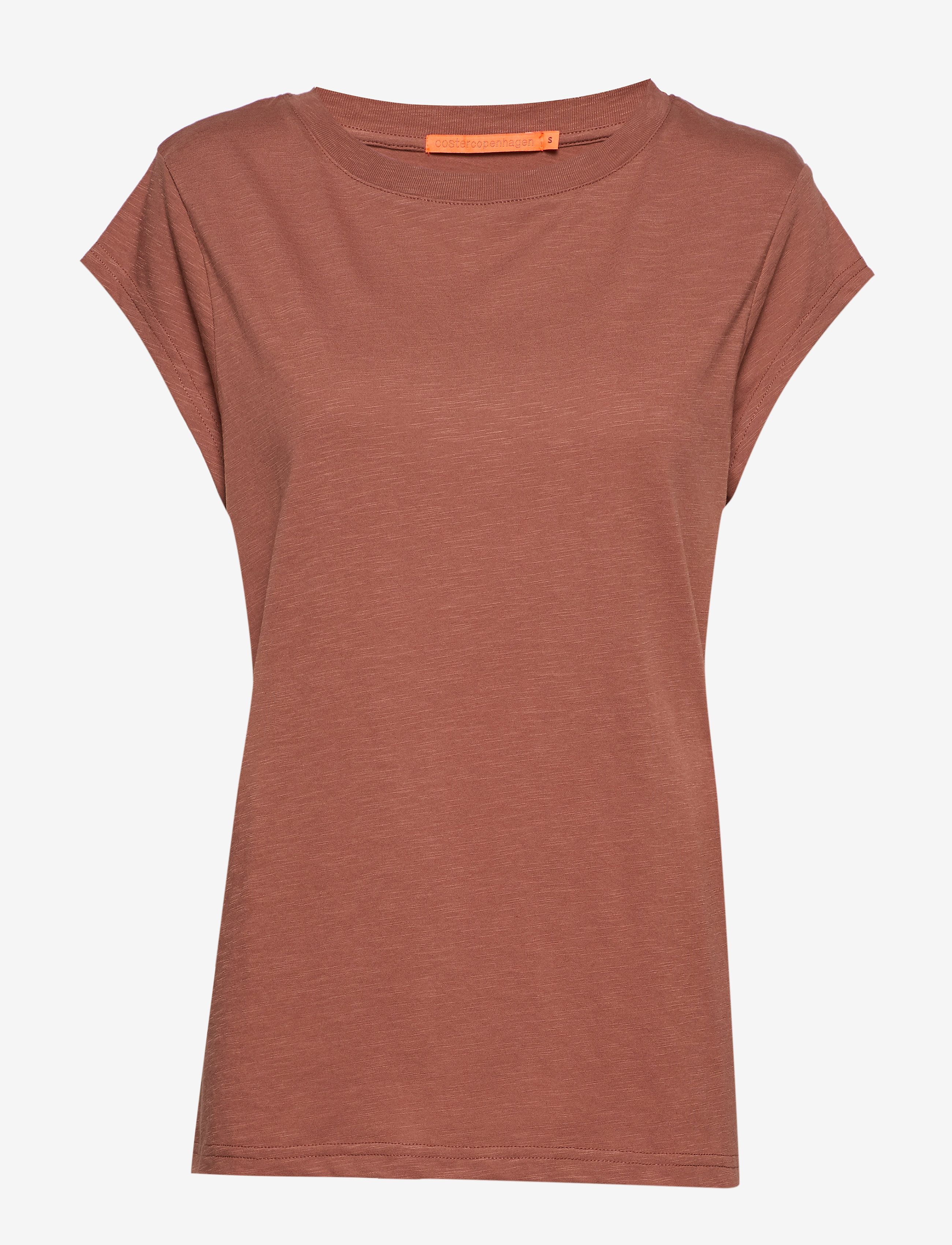 Coster Copenhagen Cc Heart Basic Round-Neck T-Shirt, XXL, Brown, T-Shirts & Toppe > Kortærmede, Dame