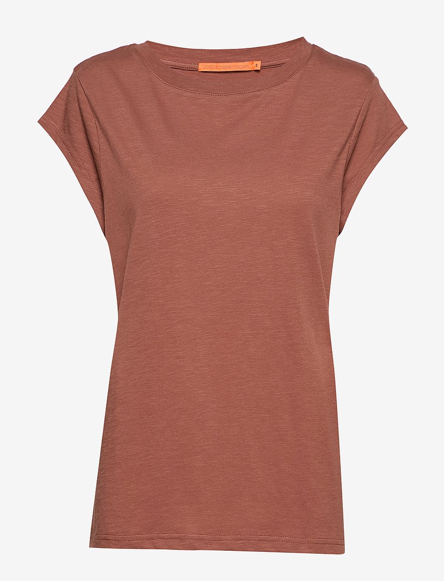Coster Copenhagen - CC Heart basic t-shirt - t-shirts - apple butter - 0