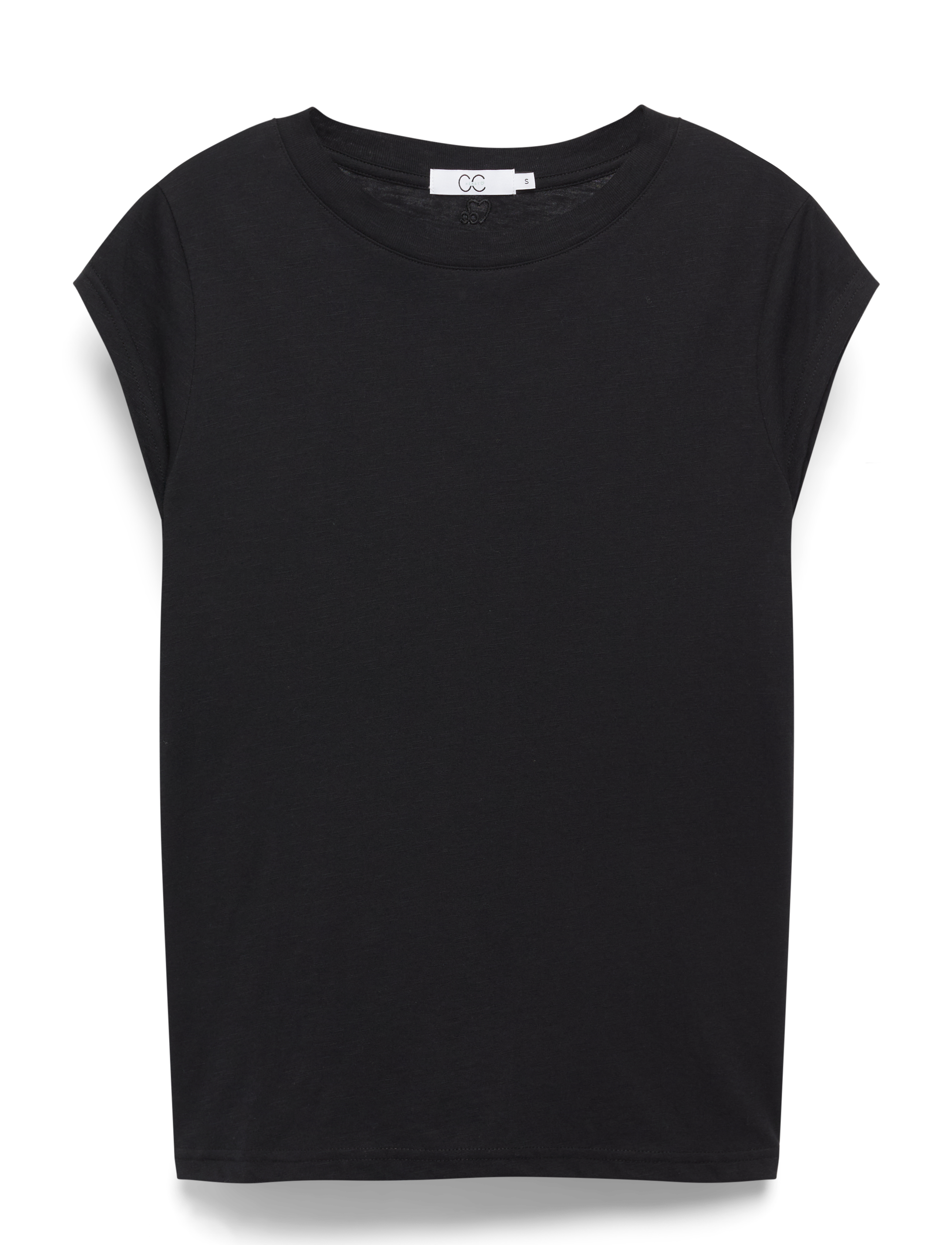 Coster Copenhagen Cc Heart Basic Round-Neck T-Shirt, L, Black, T-Shirts & Toppe > Kortærmede, Dame