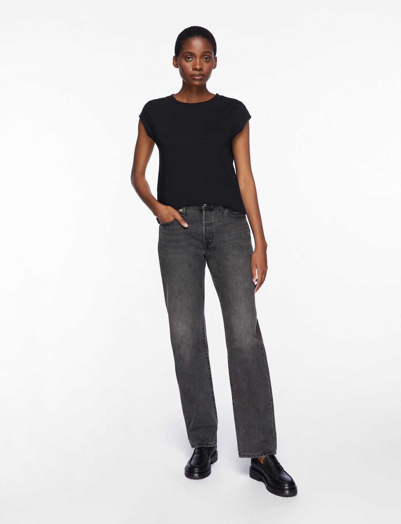 Coster Copenhagen - CC Heart basic round-neck t-shirt - t-shirts - black - 2