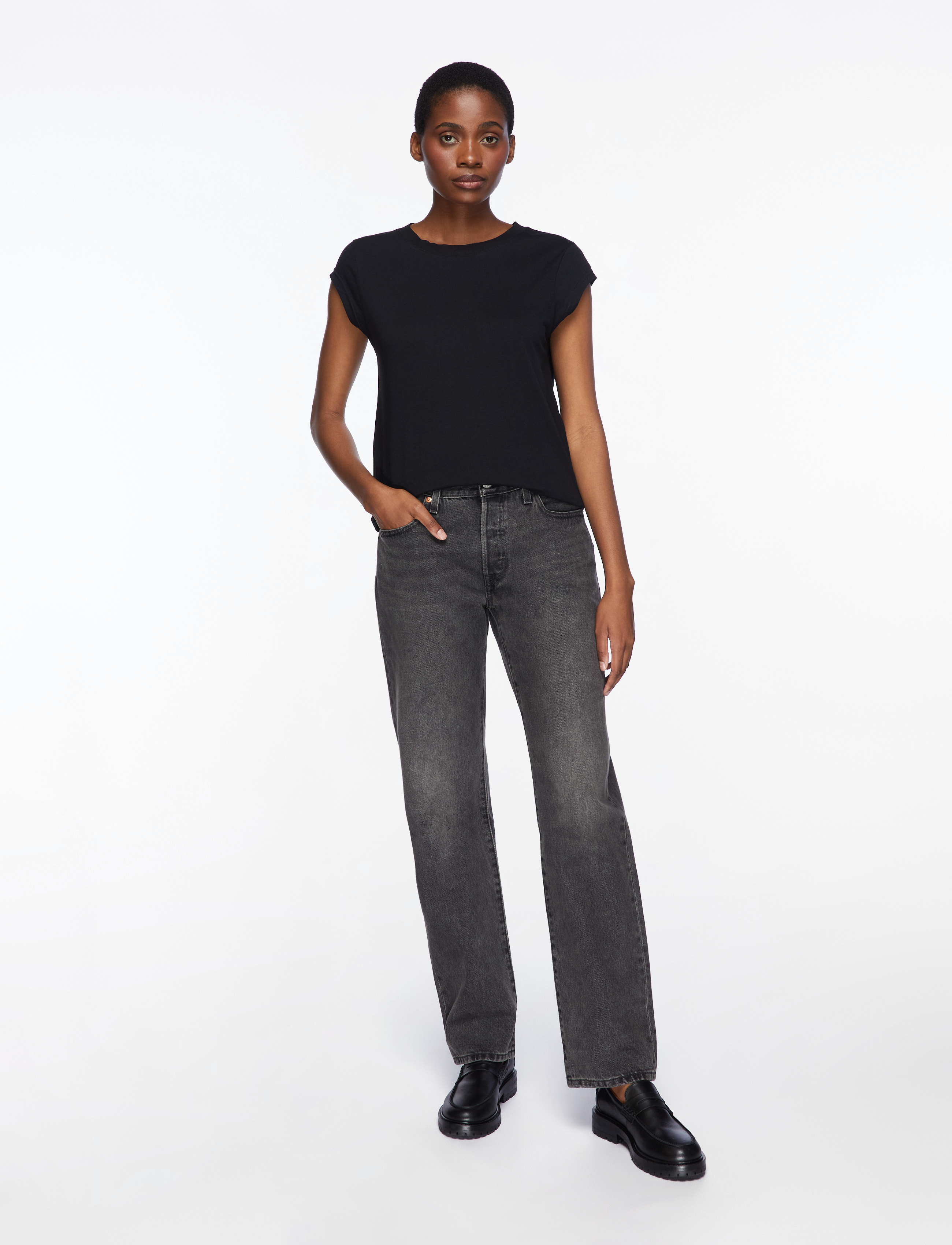 Coster Copenhagen - CC Heart basic round-neck t-shirt - t-shirts - black - 2