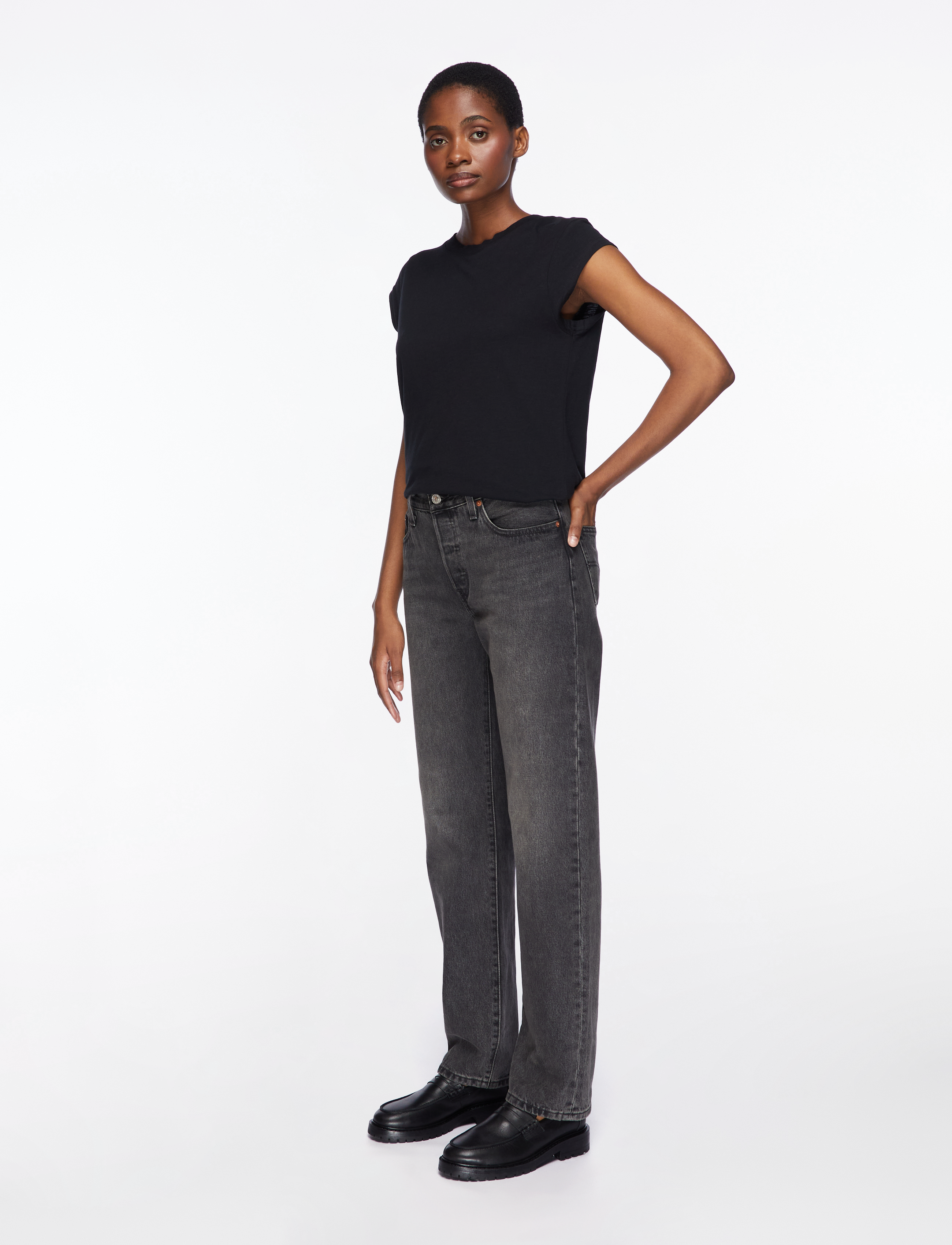 Coster Copenhagen - CC Heart basic round-neck t-shirt - t-shirts - black - 3