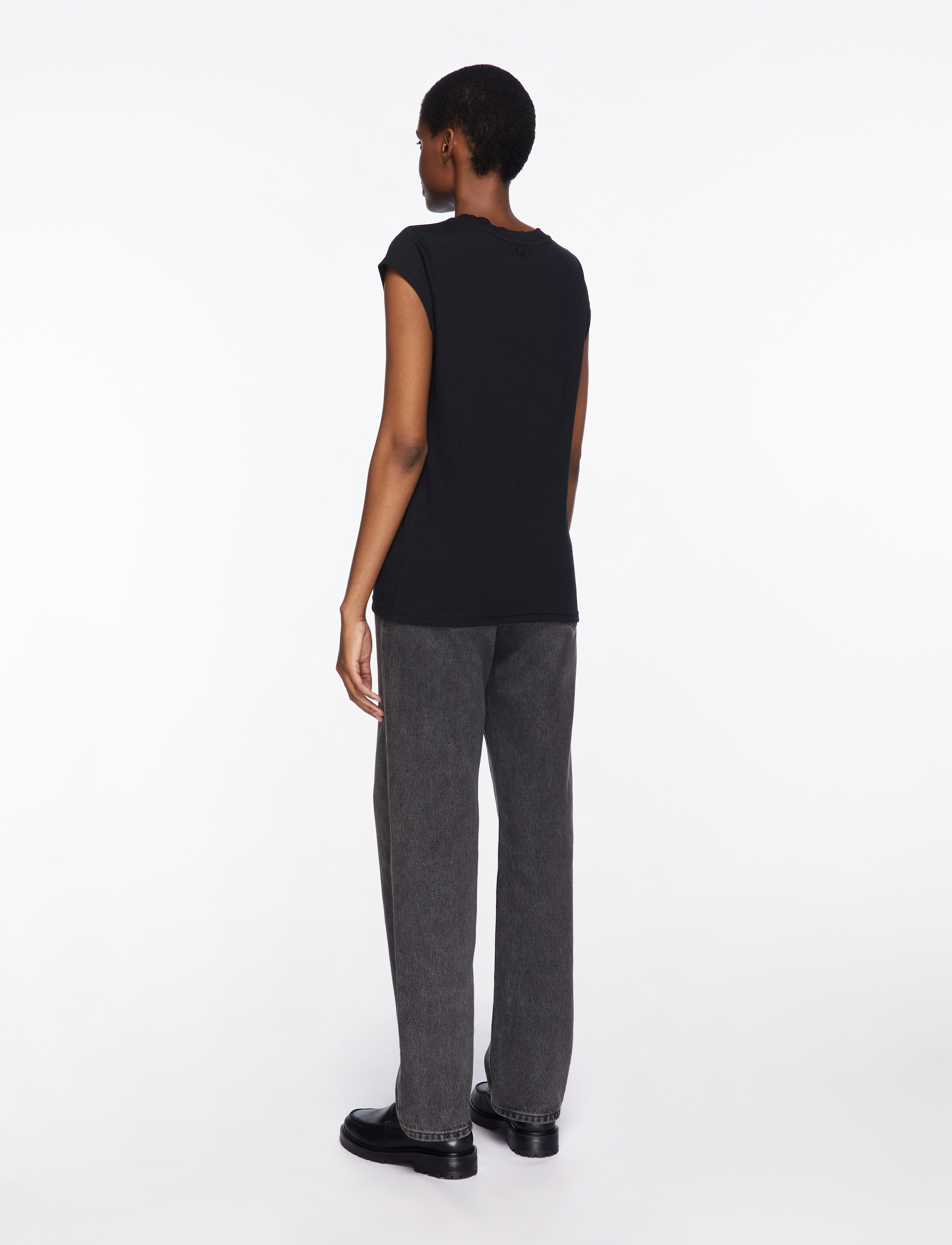 Coster Copenhagen - CC Heart basic round-neck t-shirt - t-shirts - black - 4