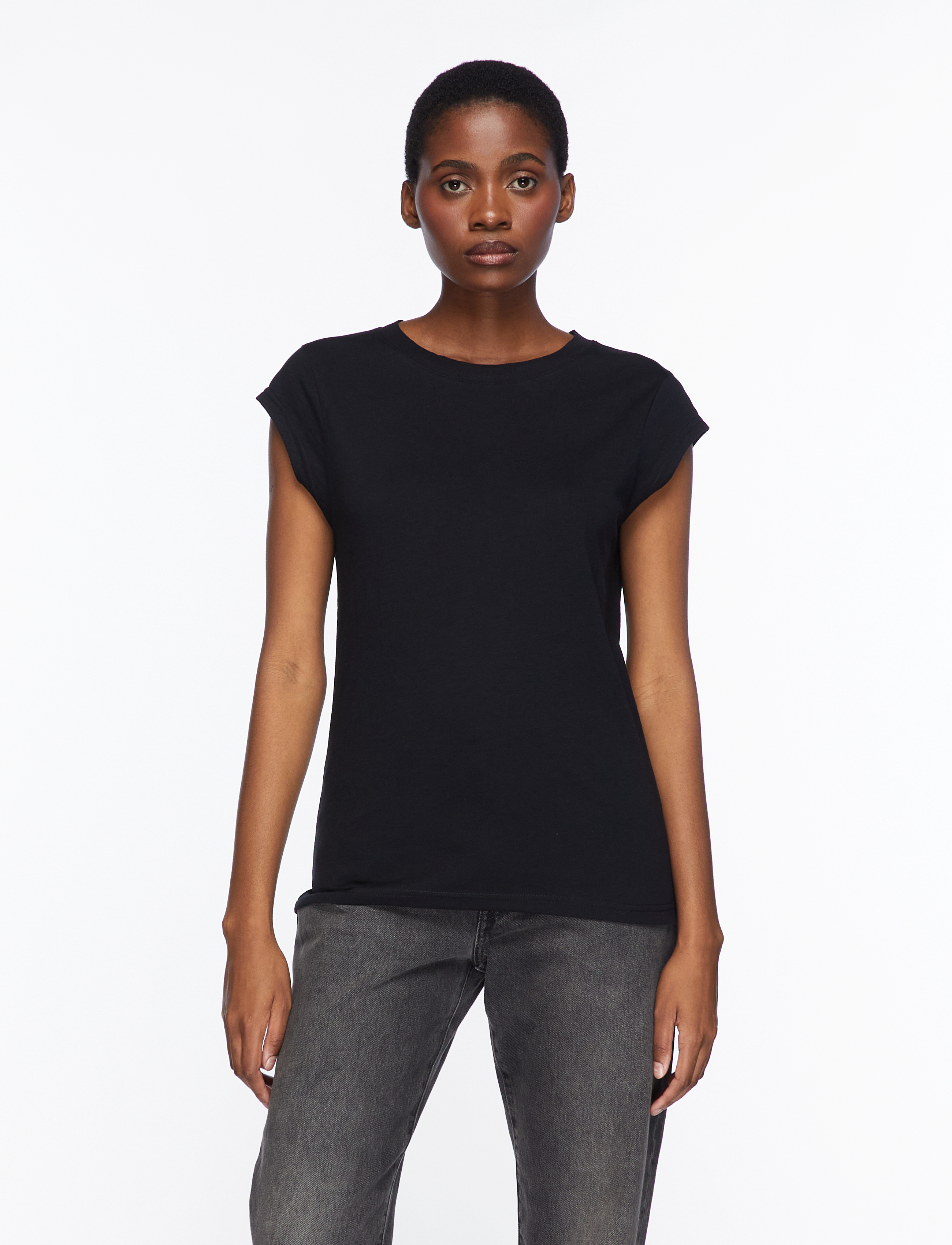 Coster Copenhagen CC Heart basic round-neck t-shirt - Tøj - BLACK / black