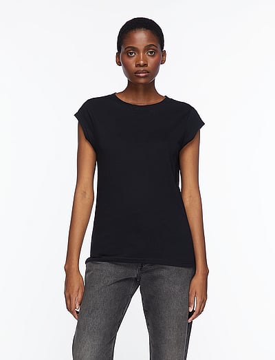 Coster Copenhagen CC Heart basic round-neck t-shirt - T-krekli - BLACK / black