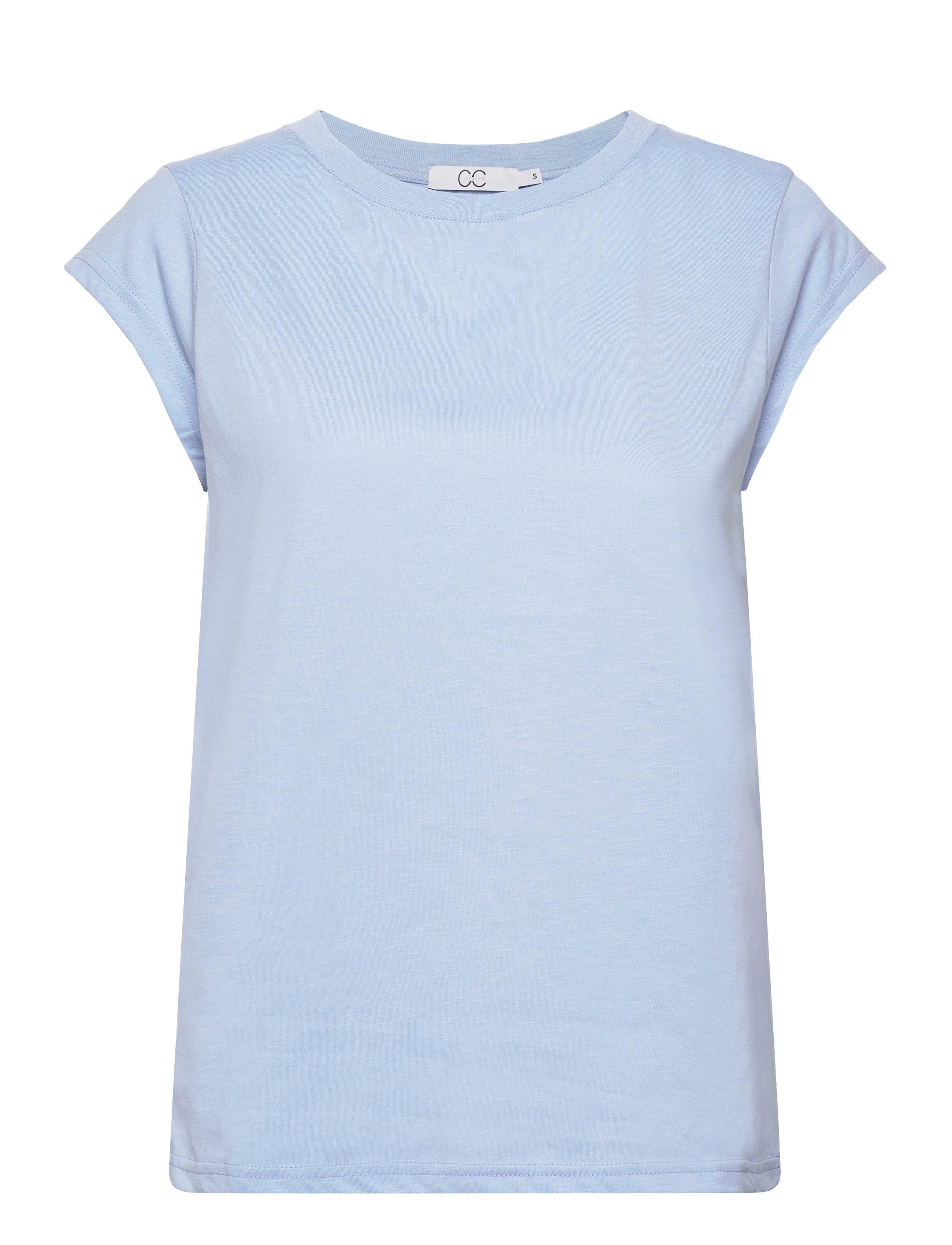 Coster Copenhagen Cc Heart Basic Round-Neck T-Shirt, L, Blue, T-Shirts & Toppe > Kortærmede, Dame