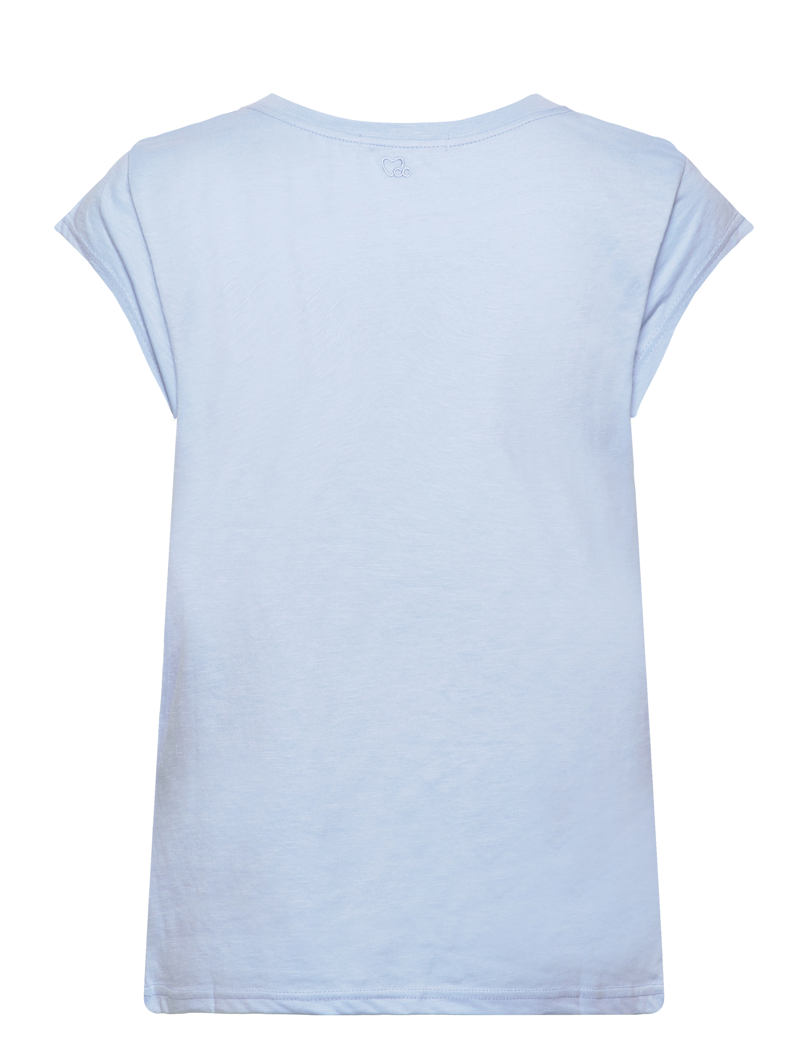 Coster Copenhagen - CC Heart basic round-neck t-shirt - t-shirts - powder blue - 1