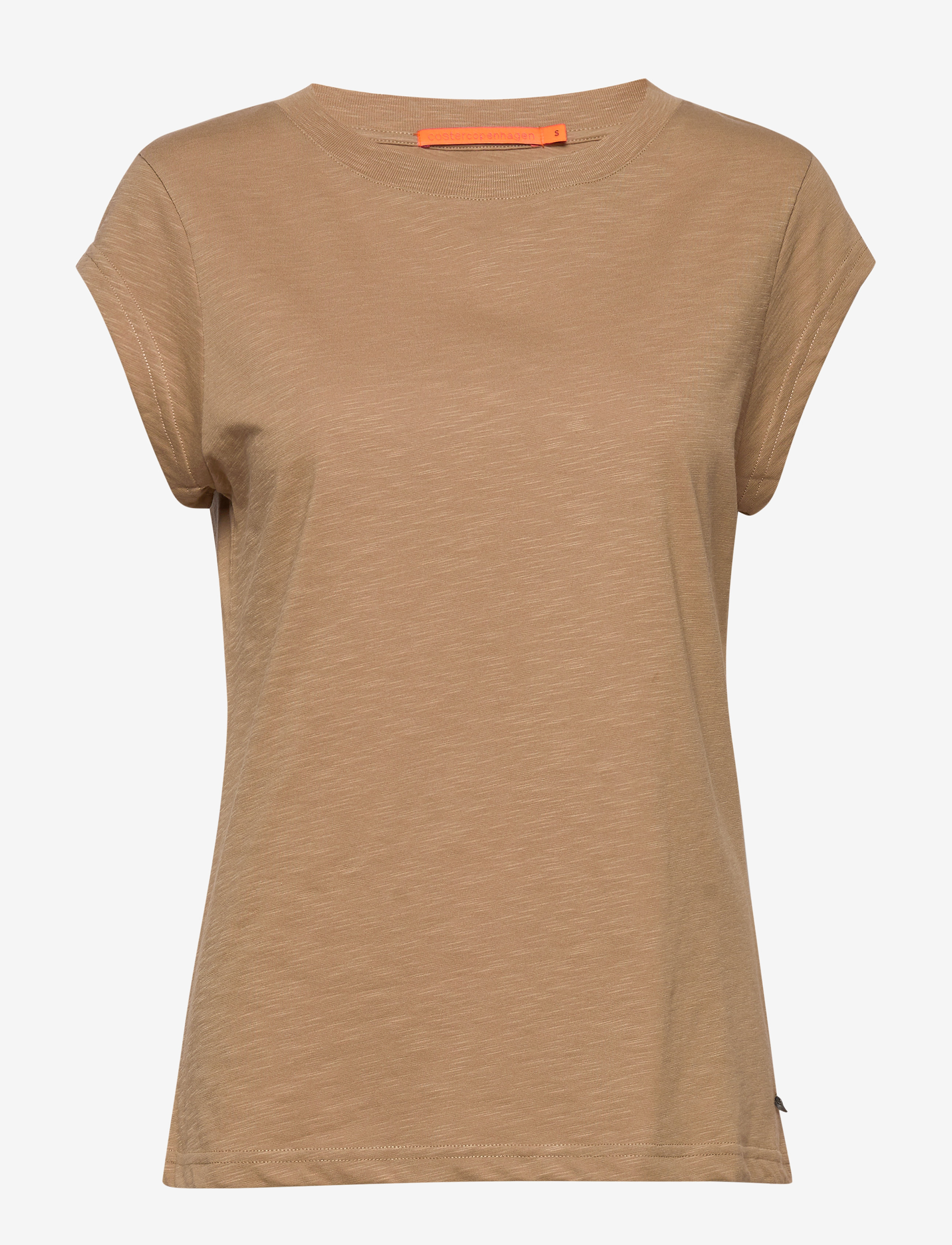 Coster Copenhagen CC Heart basic round-neck t-shirt - T-shirts & Toppar - WARM SAND / beige