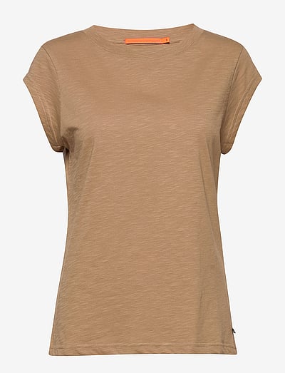 Coster Copenhagen CC Heart basic round-neck t-shirt - T-krekli - WARM SAND / beige