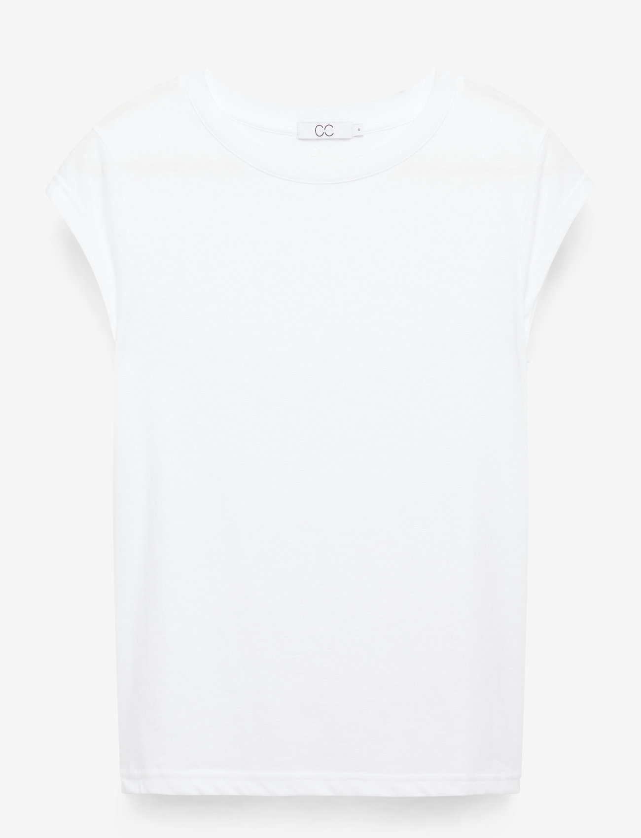 Coster Copenhagen - CC Heart basic round-neck t-shirt - efterårstøj - white - 0