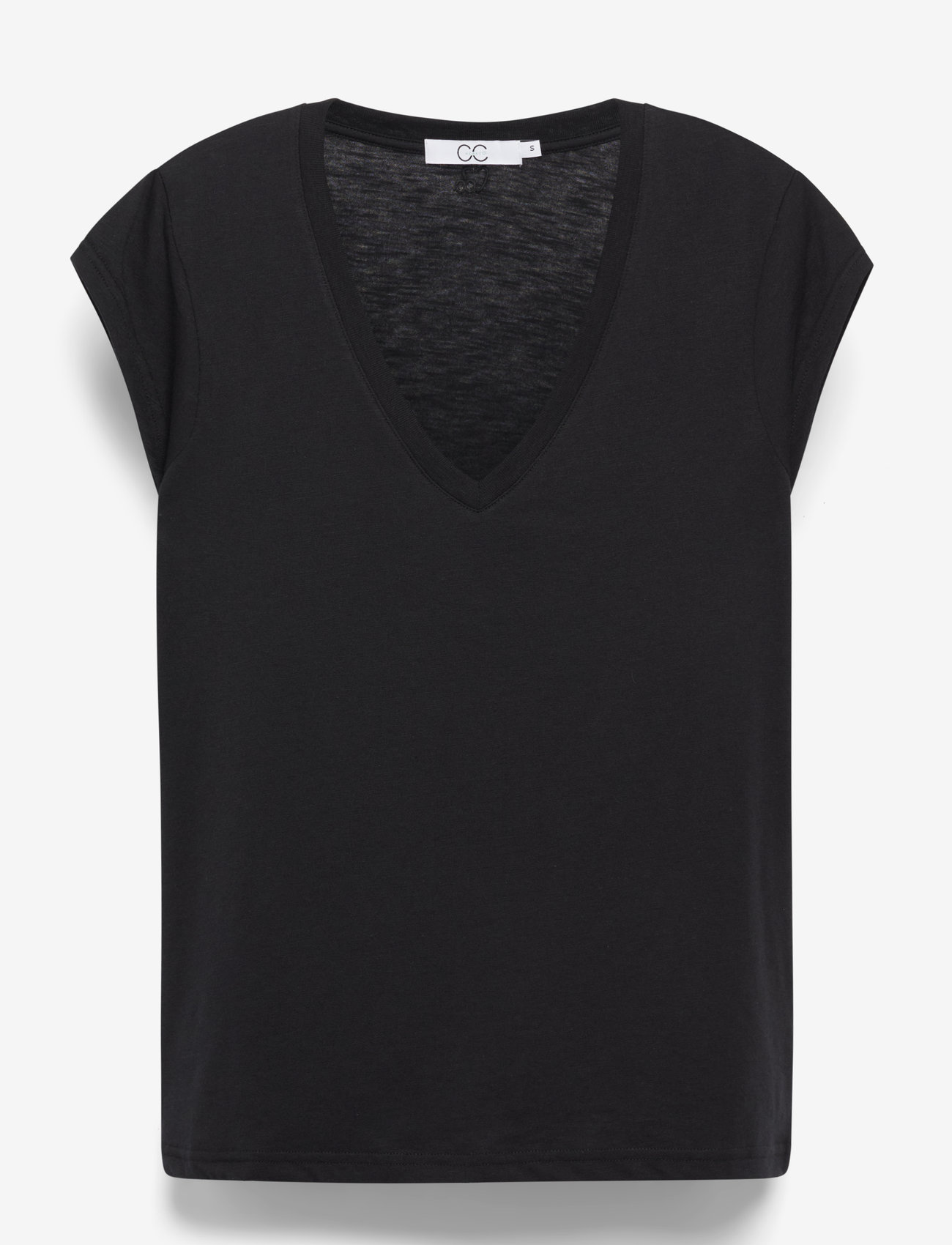 Coster Copenhagen - CC Heart basic v-neck t-shirt - t-shirts - black - 1