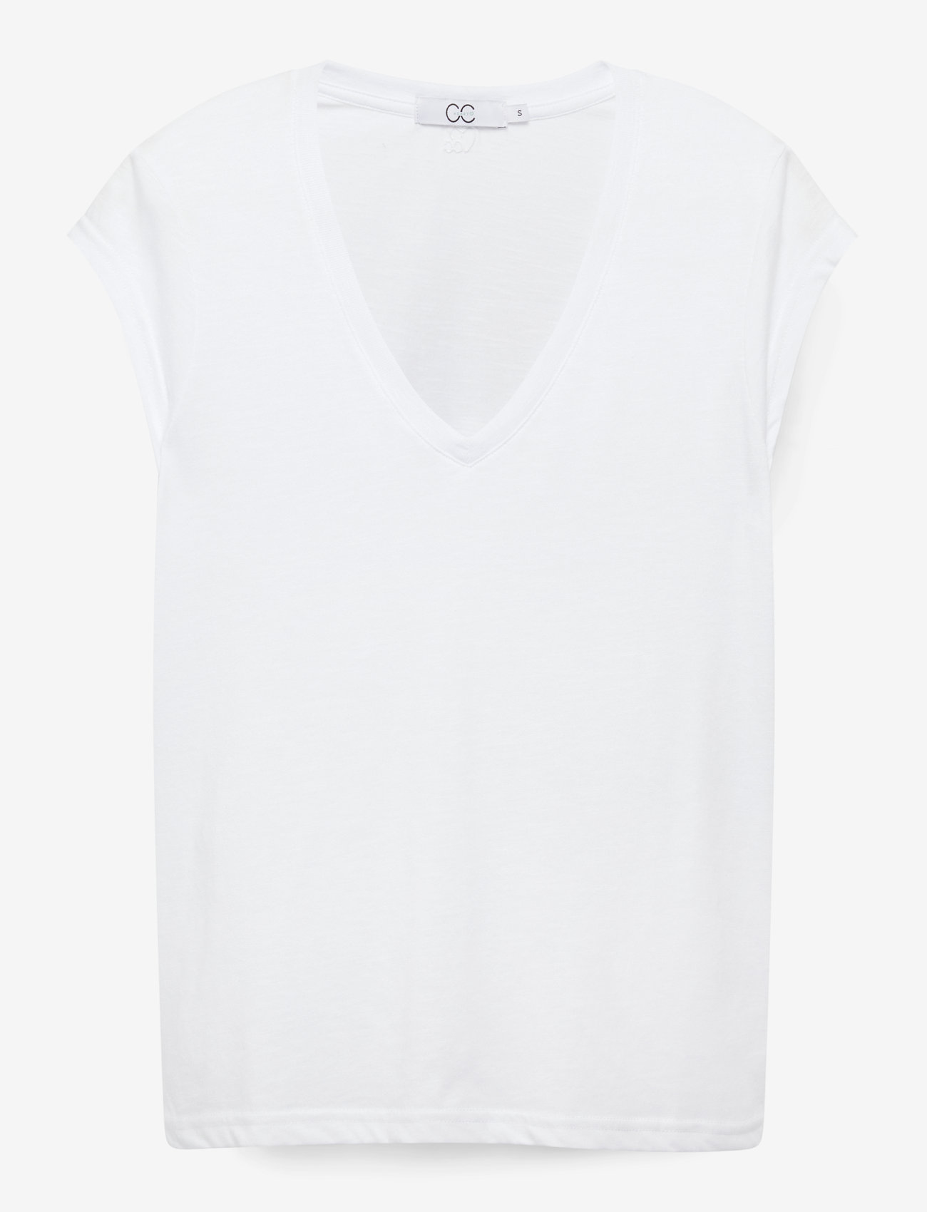 Coster Copenhagen - CC Heart basic v-neck t-shirt - t-shirts - white - 1