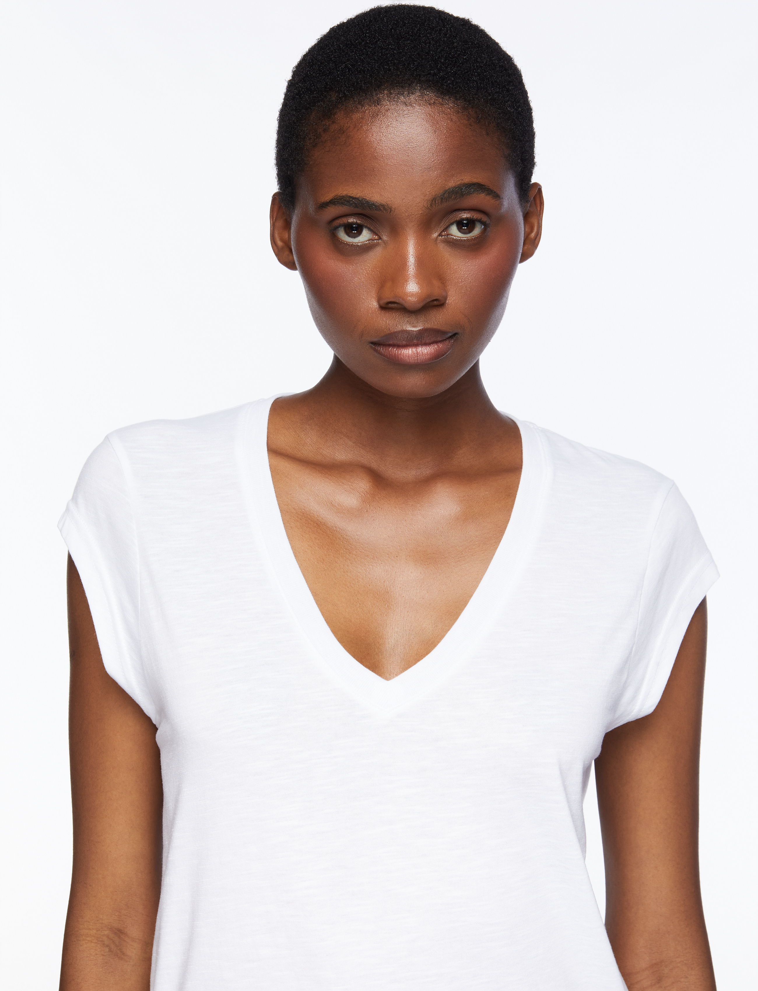 Coster Copenhagen - CC Heart basic v-neck t-shirt - laveste priser - white - 5