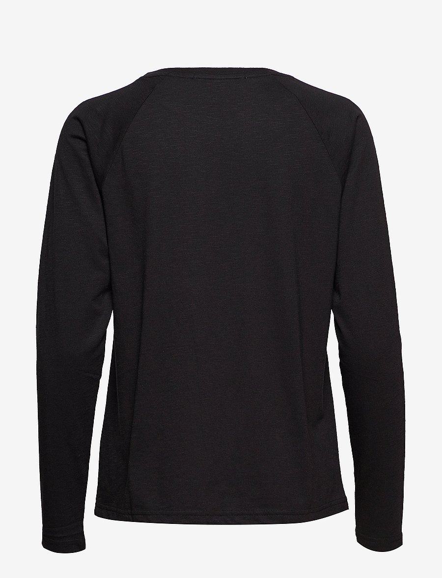 Coster Copenhagen - CC Heart long sleeve t-shirt - langärmlige tops - black - 1