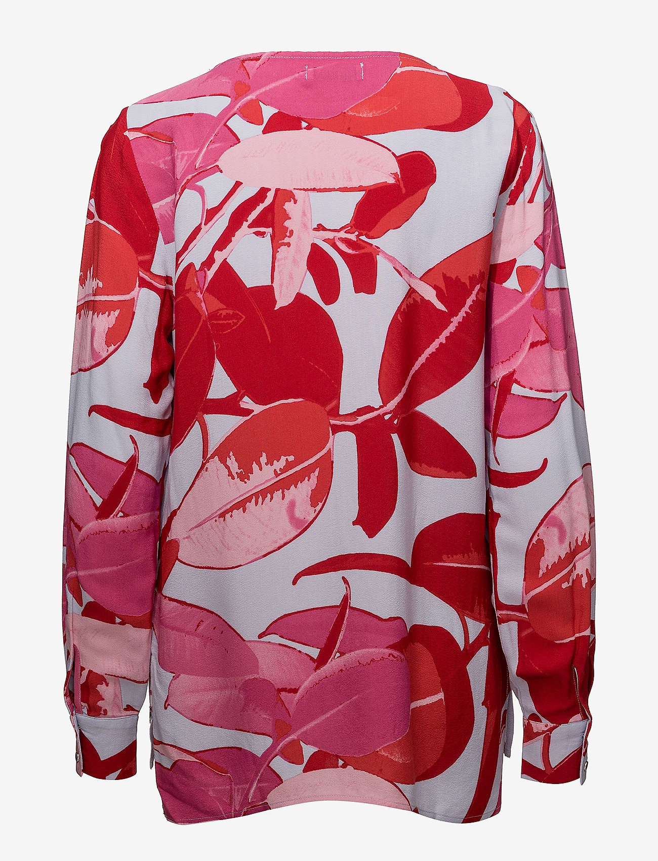 Coster Copenhagen - Moss crepe blouse w. Branch print & - langærmede bluser - branch print and blue - 1