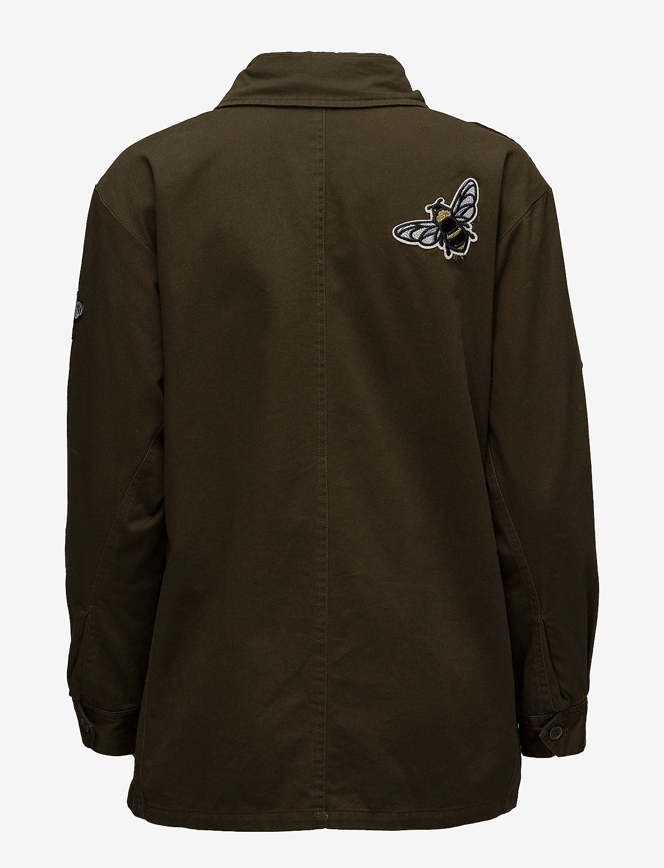 Coster Copenhagen - Canvas army jacket w. fur collar & - army green - 4