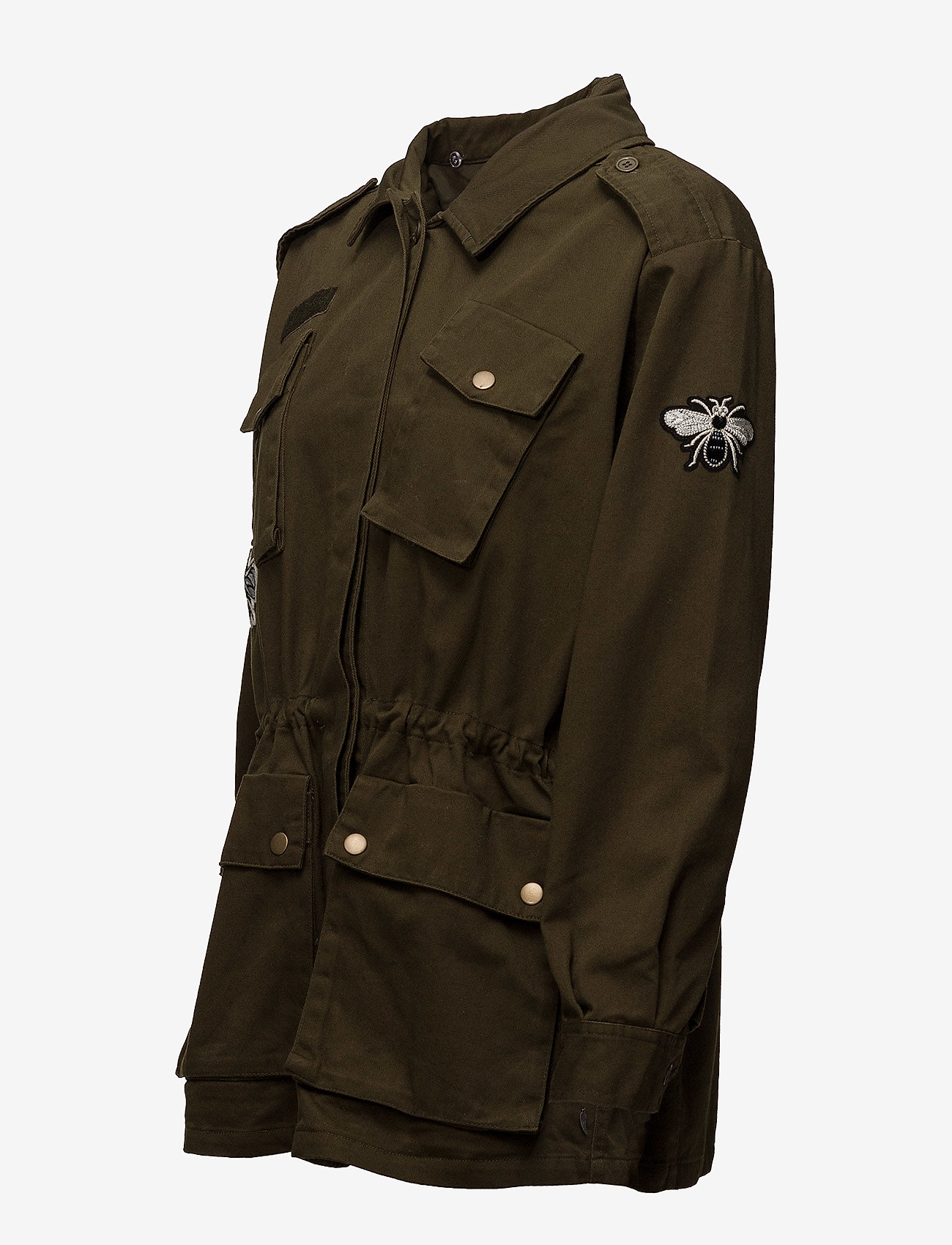 Coster Copenhagen - Canvas army jacket w. fur collar & - army green - 5