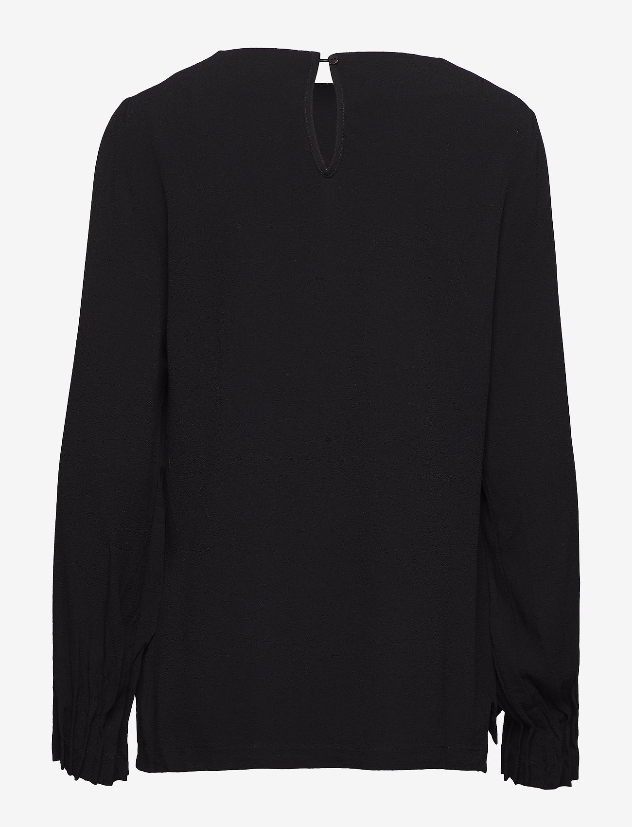 Coster Copenhagen - Blouse w. pleated cuff - black - 1