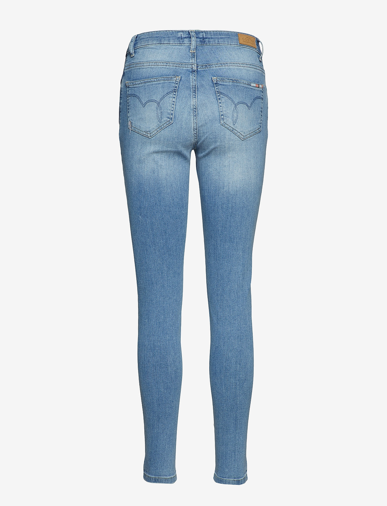 Coster Copenhagen - Jeans  slim 7/8 w. toned stripe - slim fit jeans - sky indigo - 1