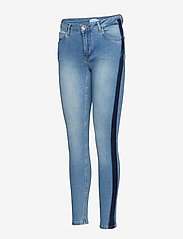 Coster Copenhagen - Jeans  slim 7/8 w. toned stripe - slim fit -farkut - sky indigo - 2