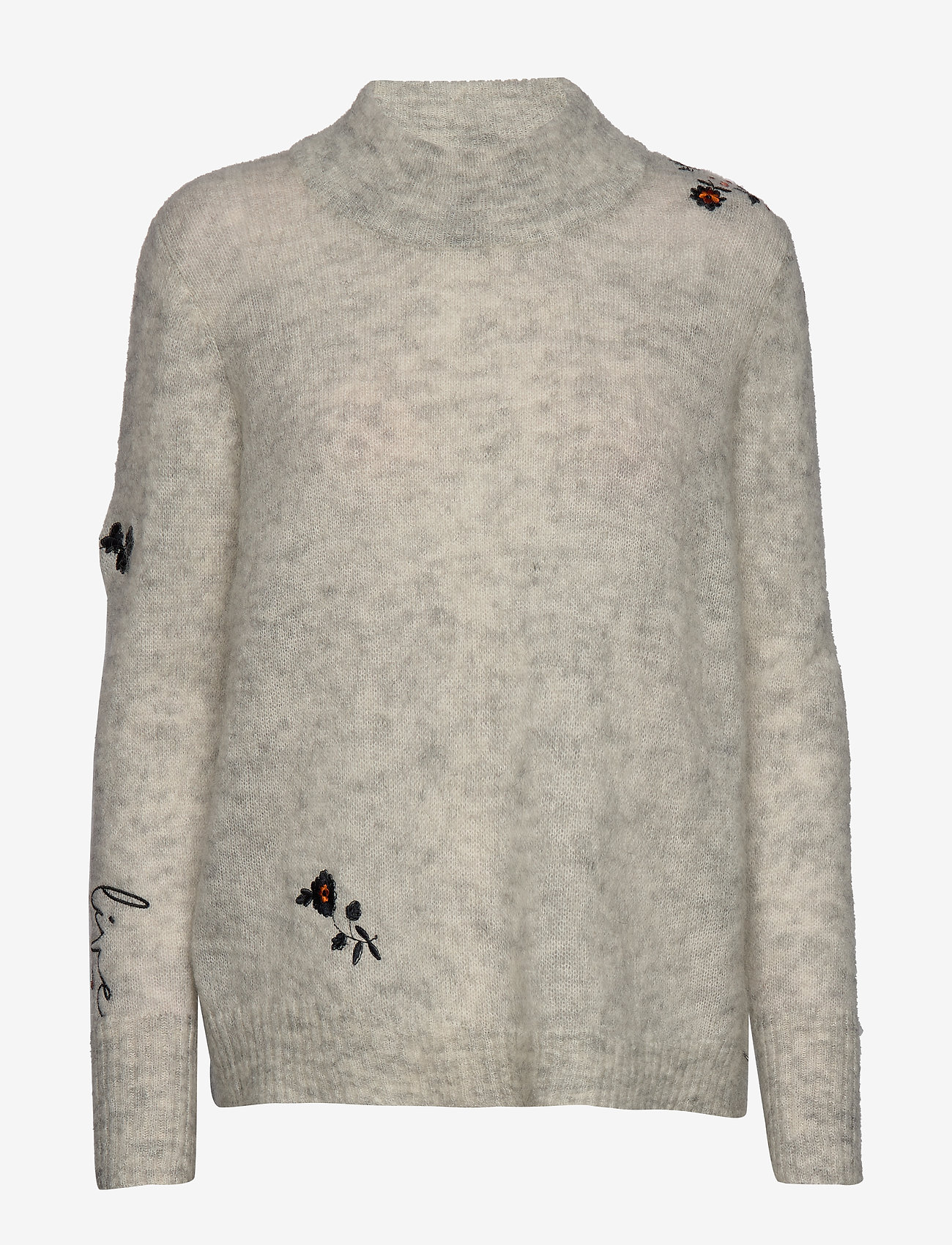 Coster Copenhagen - Knit in crystal mohair w. embroider - snow grey - 0