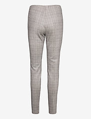 Coster Copenhagen - Pants in check scuba - Mynte - trousers with skinny legs - shuba grey - 1