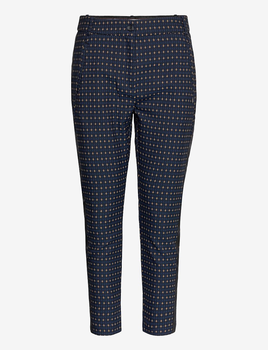 Coster Copenhagen - Pants in jaquard - Stella - slim-fit hosen - black - 0
