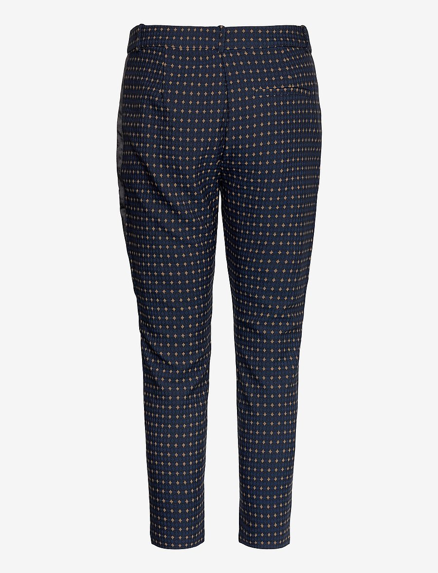 Coster Copenhagen - Pants in jaquard - Stella - slim-fit hosen - black - 1