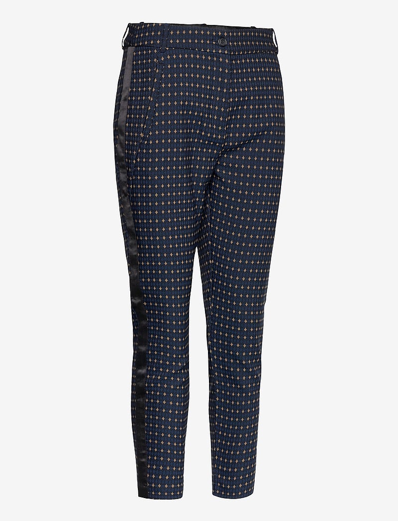 Coster Copenhagen - Pants in jaquard - Stella - slim fit bukser - black - 3