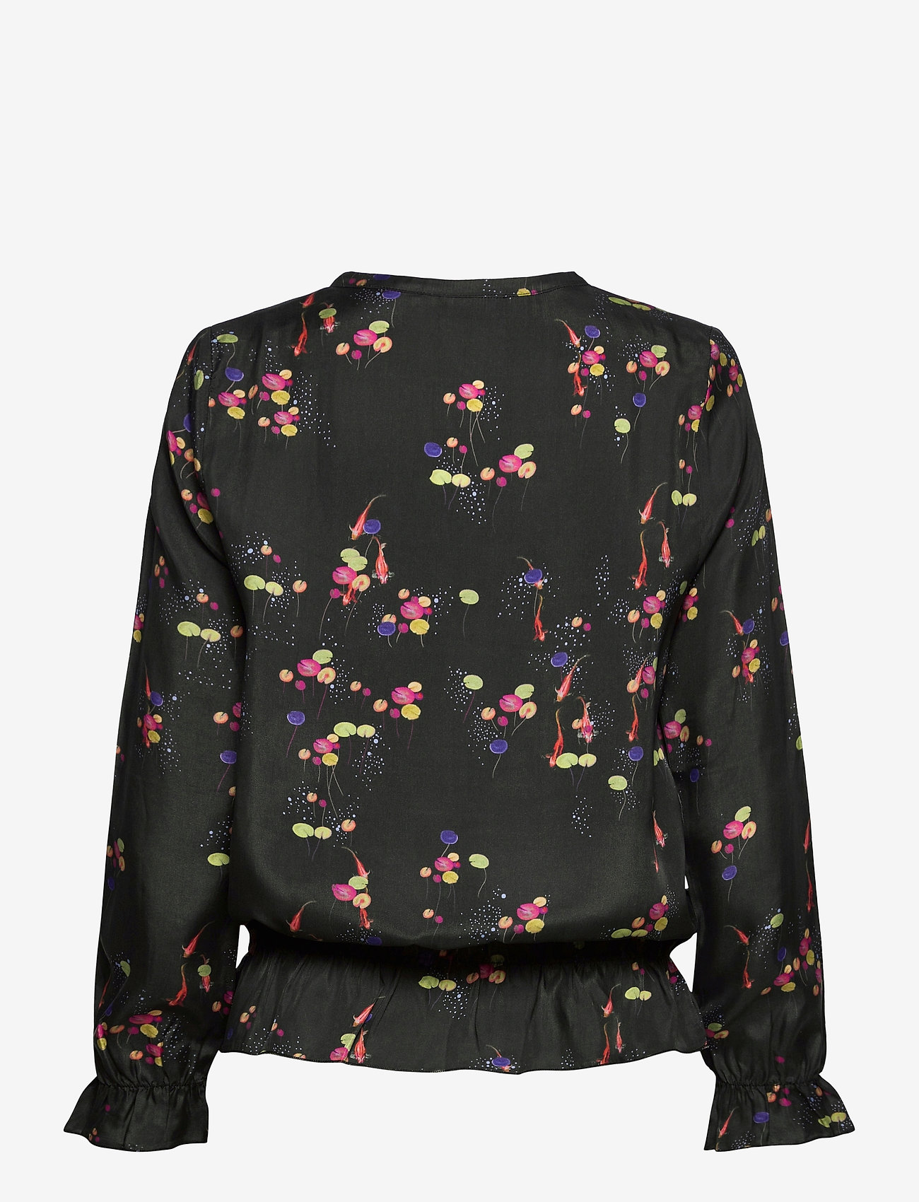 Coster Copenhagen - Blouse in carp print - langærmede bluser - carp dark print - 1