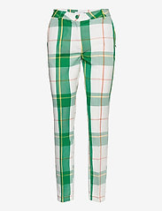 Coster Copenhagen - Pants w. press fold- LUCIA fit - slim fit trousers - picnic check - 0