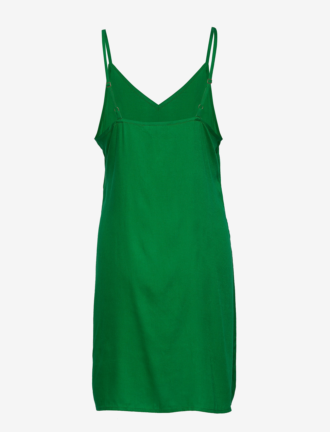Coster Copenhagen - Dress w. frill detail at neck - feather bloom green - 3