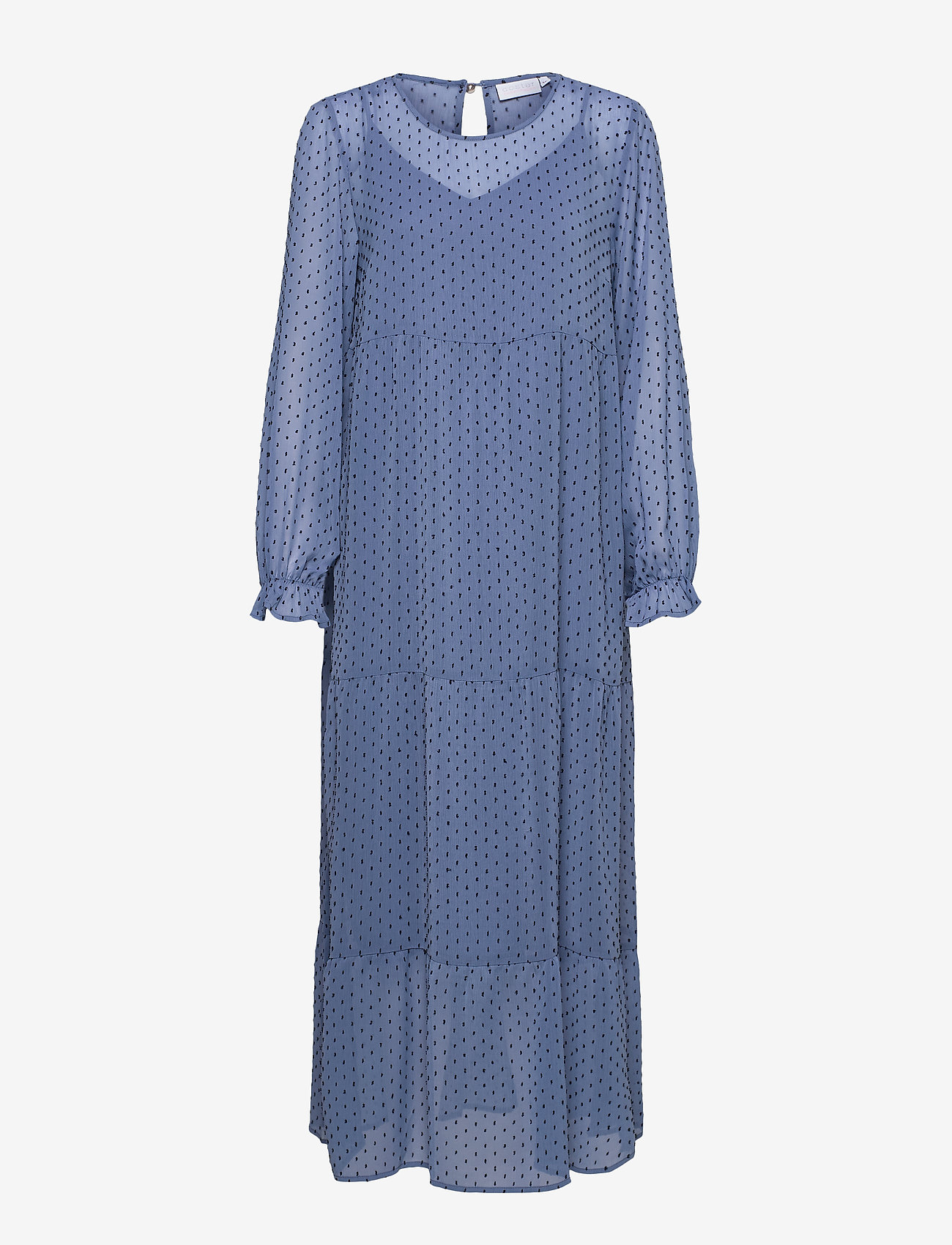 Coster Copenhagen - Dress w. gatherings - misty blue - 0