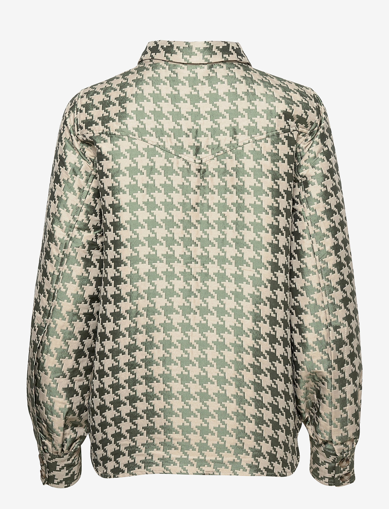 Coster Copenhagen - Jacket in houndstooth jacquard - houndstooth green - 1
