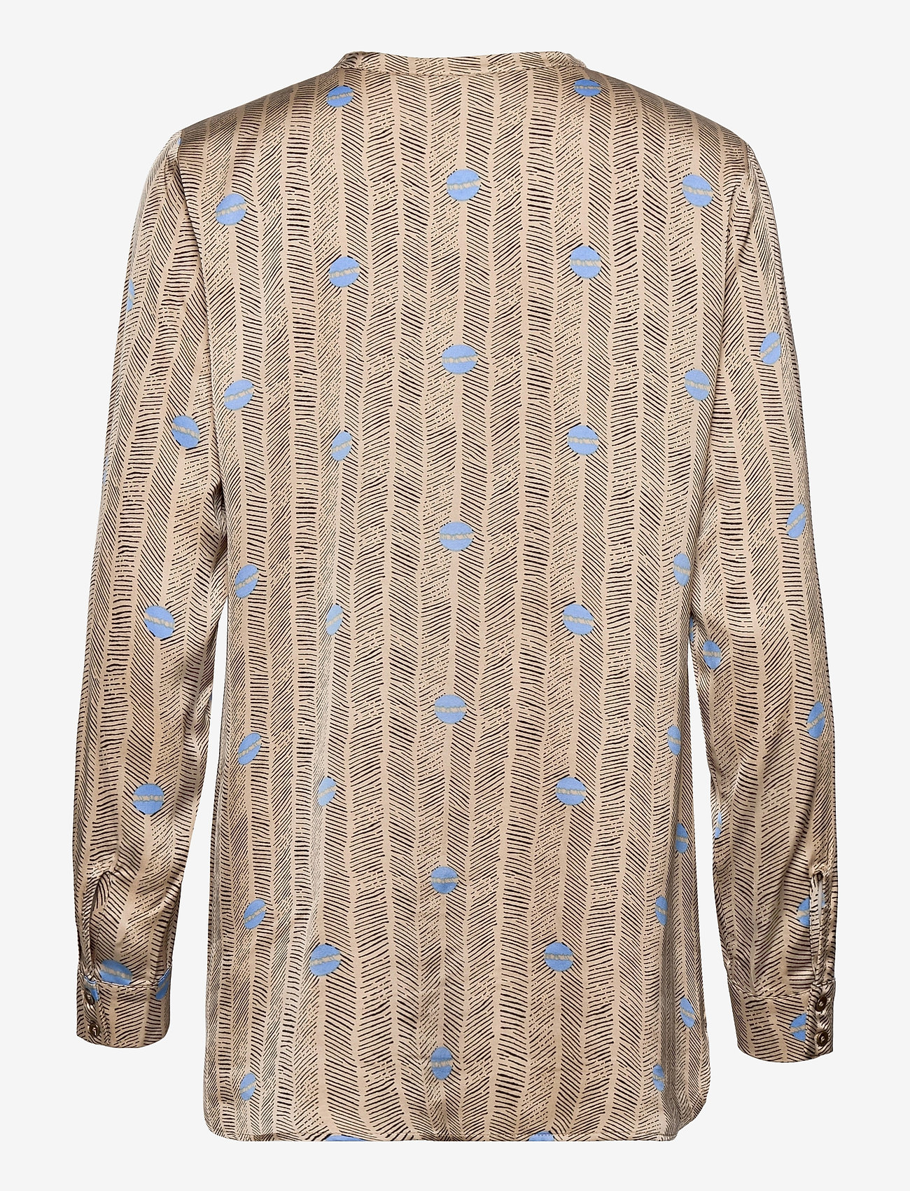 Coster Copenhagen - Shirt blouse in Sprout print - pitkähihaiset puserot - sprout print - sand - 1