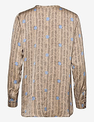 Coster Copenhagen - Shirt blouse in Sprout print - blouses met lange mouwen - sprout print - sand - 1